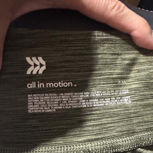 Size XXL All in motion women’s mid rise wide leg heathered green - Picture 5 of 5